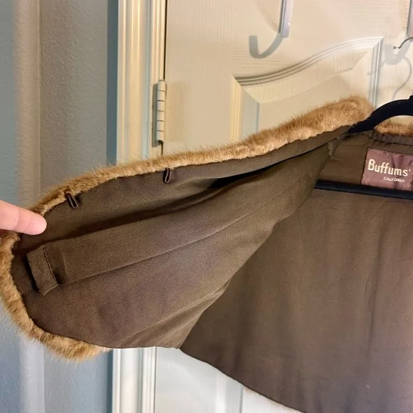 🍸”Buffums” Vintage Mink Fur Shrug/Cape Size L/XL - Picture 5 of 16